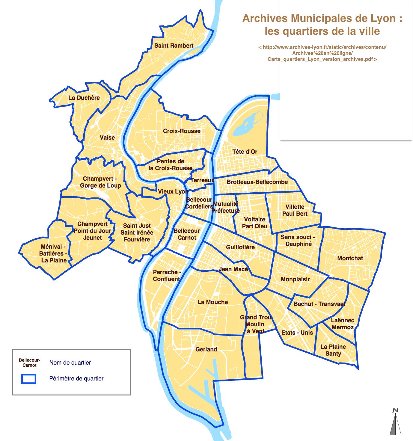 Plan Quartier Lyon 