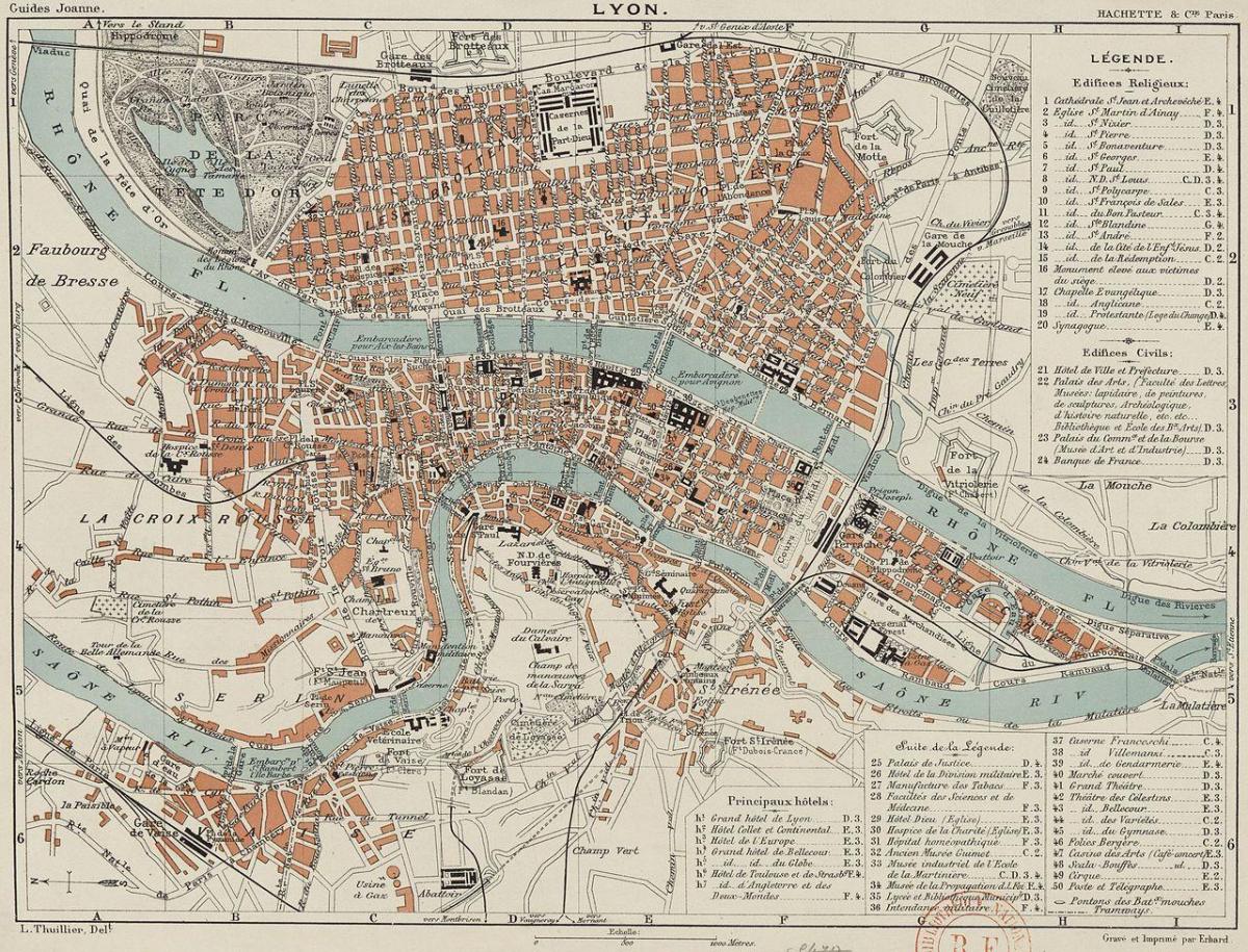 Plan historique de Lyon